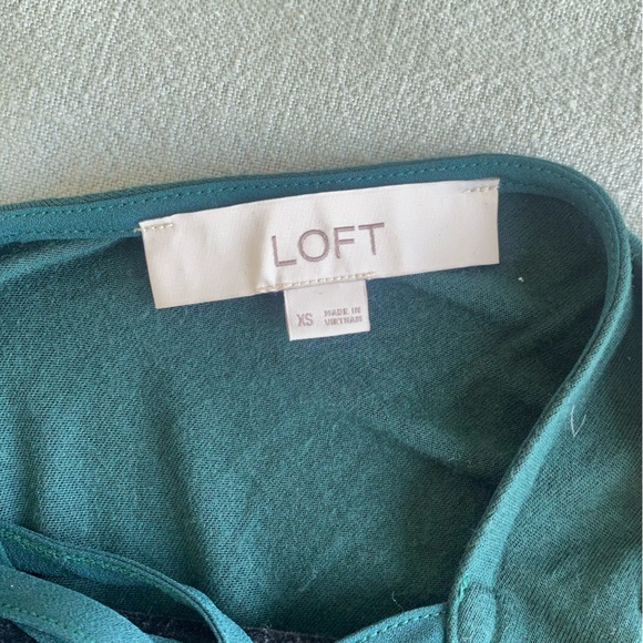 Emerald Green Top / blouse - LOFT - Picture 4 of 4